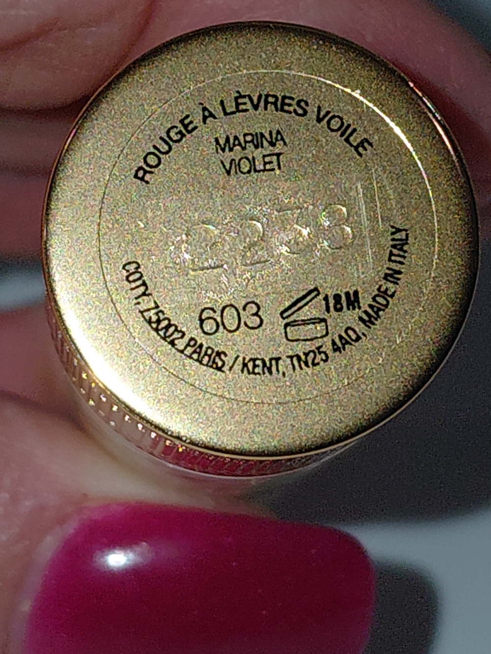 Gucci Rouge À Lèvres Voile Lipstick - Berry Plum - Picture 3 of 3